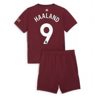 Manchester City Erling Haaland #9 3rd trikot Kinder 2024-25 Kurzarm (+ Kurze Hosen)